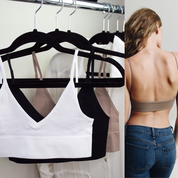 Other - LAST! 3 pack • low back bralettes